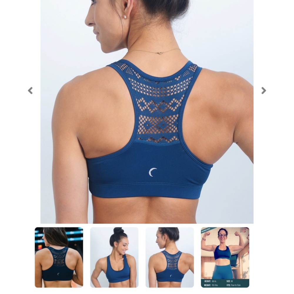Zyia Navy Bomber Bra, NWT, Size Medium
